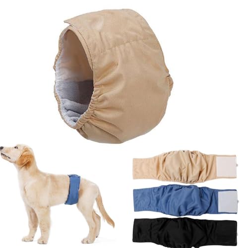 Waschbare Windeln für Hündinnen, hochsaugfähige Hundewindeln, wiederverwendbar, auslaufsicher, für Welpen, Bauchwindeln für weibliche Hunde Waschbare Windeln für Hündinnen, hochsaugfähige Hundewindeln, wiederverwendbar, auslaufsicher, für Welpen, Bauchwindeln für weibliche Hunde von Generisch