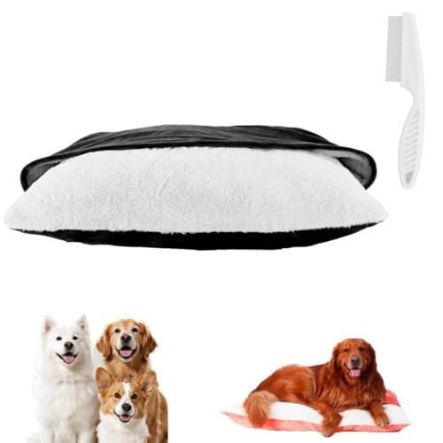 Waschbares Hundebett mit Abnehmbarer Kapuze, Weiches Geschlossenes Nest als Höhle, Sofa für Katzen, Welpen, Kleine und Mittelgroße Hunde (Black, M) von Generisch