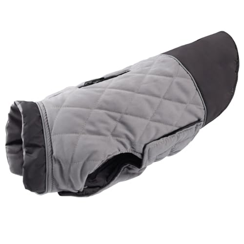 Wasserdichte Hunde-Winterjacke mit Geschirrloch, wendbar und reflektierend, verstellbarer Mantel für kaltes Wetter, leicht zu tragende Weste für kleine bis große Hunde von Generisch