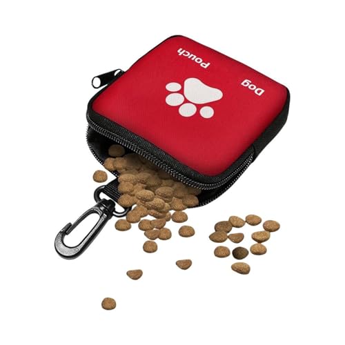 Wasserdichte Leckerli-Tasche für Hundetraining, verstellbare Hüfttasche und Welpenfuttertasche, tragbare Snack-Aufbewahrung für Gehorsamkeitstraining und Spaziergänge (rot) von Generisch