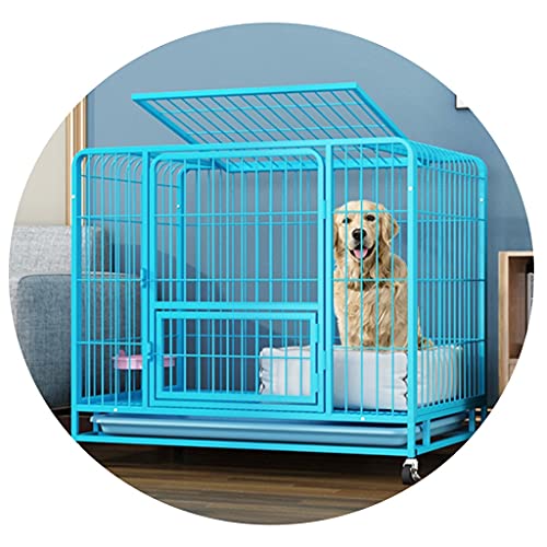 Wasserdichter Hundekäfig aus Metall Indoor - Geeignet für mittelgroße und große Hunde - Haustierhaus Kaninchenkäfig Katzenkäfig Wasserdichter Hundekäfig aus Metall Indoor - Geeignet für mittelgroße und große Hunde - Haustierhaus Kaninchenkäfig Katzenkäfig von Generisch