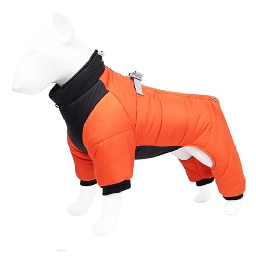 Wasserdichter Hundemantel mit Beinen und Loch für Geschirr, reflektierende Jacke für kleine, mittelgroße und große Hunde, geeignet für kaltes Wetter Wasserdichter Hundemantel mit Beinen und Loch für Geschirr, reflektierende Jacke für kleine, mittelgroße und große Hunde, geeignet für kaltes Wetter von Generisch