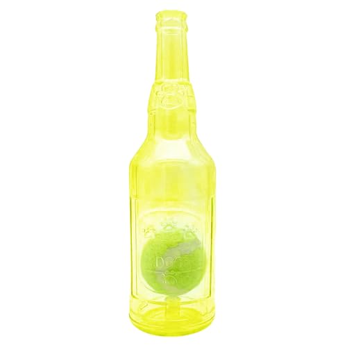 Wasserflasche Hundespielzeug - Quietschendes Welpen Trainingszubehör | Interaktives Apportierspielzeug für Hunde - Für Haustiereltern Tierliebhaber Zahnungshilfe Kuschelzeit Schlafenszeit Wohnzimmer S von Generisch