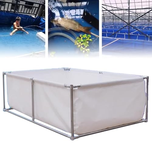 Wasserspeicherpool für Koi-Fischschildkröten – großes faltbares Aquarium mit Metallhalterung, ideal für Fischzucht, Garnelenzucht, Hydrokulturpflanzen Wasserspeicherpool für Koi-Fischschildkröten – großes faltbares Aquarium mit Metallhalterung, ideal für Fischzucht, Garnelenzucht, Hydrokulturpflanzen von Generisch