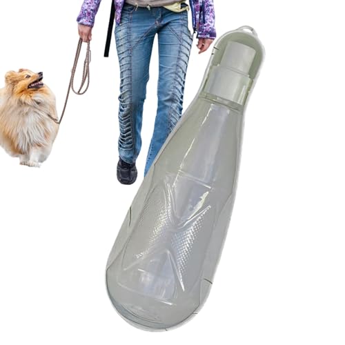 Wasserspender für Haustiere, Reisewasserflasche für Hunde, 450 ml Hundetrinkwasserflaschenspender, Wasserauslaufsicherer Trinkspender für Welpen zum Wandern von Generisch
