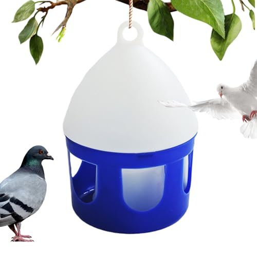 Wassertränke Für Tauben | Vogel Wassertränke 2 Liter - Abtrennbare Auslaufschutz Vogeltränke für Außen Voliere Wasserversorgung Enten Wachtel Brutbox Geflügelhaltung von Generisch