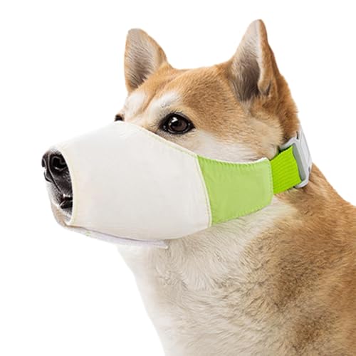 Waterproof Dog Muzzle, Soft Mesh Mouth Guard 2.56-3.35 Inches Breathable Adjustable Fit, Safety Cover for Training, Pet Supplies, Small, Medium, Large Breeds von Generisch