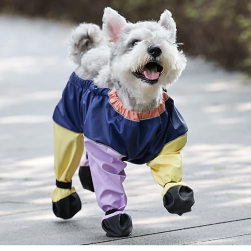 Waterproof Dog Shoes Leggings, Dirty Proof Pet Paws Protector, Anti-Dirty Dogs Pants, Reflective Pet Paw Protector for Dogs Winter Snow Rain Hiking Walking (X-Large,Mix) von Generisch