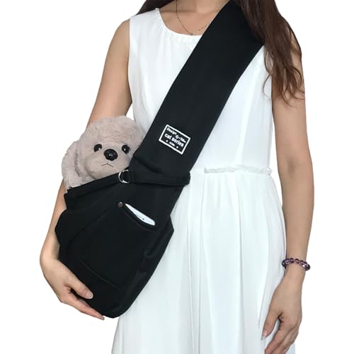 Weiche Haustier-Tragetasche, Haustier-Schultertasche – Polyester Katze Kuscheltrage | Hund und Katze Sling Carrier, Hands- Wendbare Haustiertasche, weiche Tasche und Tragetasche, geeignet für Welpen von Generisch