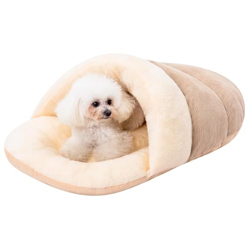 Weiches Kätzchenbett, Cord-Haustierbett-Halbgeschlossenes Katzenbett in Slipper-Form - Slipper-Form, Fleece-Futter, Kätzchenbett, Höhle, Katzenbett, Haus, Fleece-Futter für Maus, Welpe Weiches Kätzchenbett, Cord-Haustierbett-Halbgeschlossenes Katzenbett in Slipper-Form - Slipper-Form, Fleece-Futter, Kätzchenbett, Höhle, Katzenbett, Haus, Fleece-Futter für Maus, Welpe von Generisch