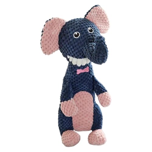 Weiches Kauspielzeug, quietschendes Plüsch-Hundespielzeug, interaktives Haustier-Spielzeug, Cartoon-Tier-Design, ideal für kleine, mittelgroße und große Hunde, drinnen und draußen, 10 x 8 x 32 cm von Generisch