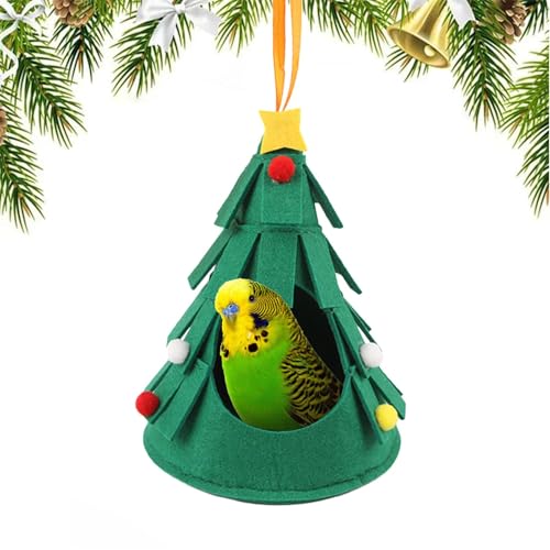 Weihnachtsbaum-Hamsterversteck, warm und gemütlich, Weihnachtsbaum-Form, Haustier-Hängematte, Hamster-Versteck für Meerschweinchen, Papageien von Generisch