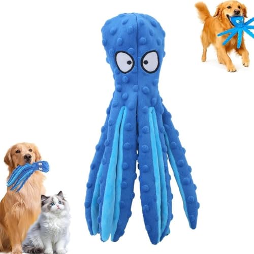 Whiskerspot Octopus Hundespielzeug, Lustiges Herzliches Haustiere Octopus Hundespielzeug, Langlebiges Quietschendes Plüsch mit Langen Tentakeln, Langlebiges Kauspielzeug für Zuhause Aggressive Kauer Whiskerspot Octopus Hundespielzeug, Lustiges Herzliches Haustiere Octopus Hundespielzeug, Langlebiges Quietschendes Plüsch mit Langen Tentakeln, Langlebiges Kauspielzeug für Zuhause Aggressive Kauer von Generisch
