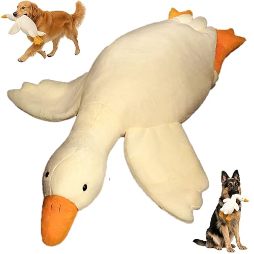 White Duck Dog Toy, Dog Toys Realistic Goose Design Dolls Suitable, Realistic Goose Design, Durable Plush Chew Toy for Dogs Chew and Play (190cm/74.8inch) von Generisch