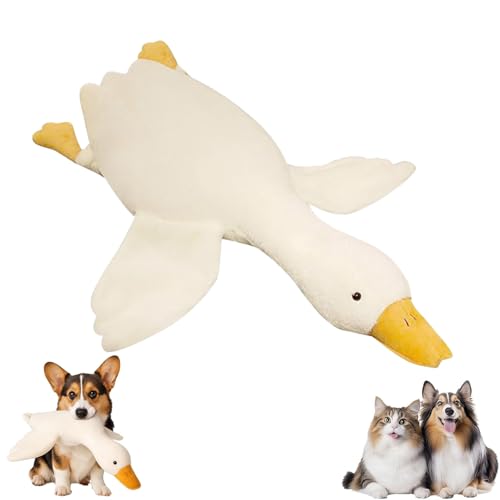 White Duck Dog Toy, Large Plush White Duck Dog Toys, Realistic Goose Design, Durable Plush Chew Toy for Dogs Chew and Play, Various Sizes to Suit All Dogs (70cm/27.6in) von Generisch
