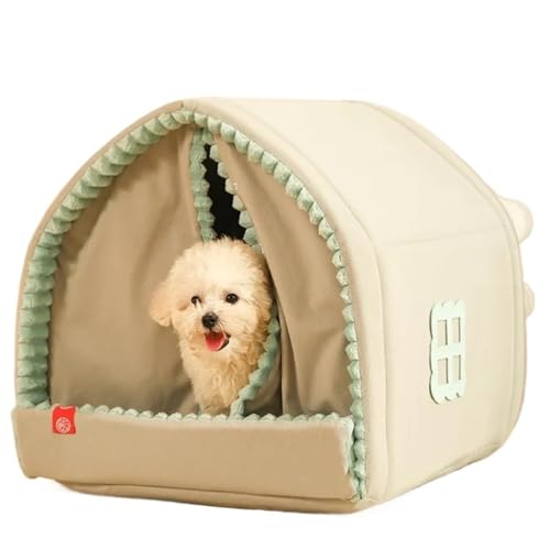 Winter-Hundehütte, Zuhause, Wohnzimmer, Betten und Möbel, Haustier, Katzen, Hunde, warmes Haus, Katzen, Hunde, Nest, Haustier-Schlafbett, Haustierbedarf (44 x 41 x 41 cm) von Generisch