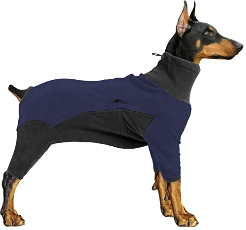 Winter-Hundemantel, Fleece-Pullover mit Beinen, hoher Kragen, Einteiler für kleine, mittelgroße und große Hunde, gemütliche Weste für Spaziergänge, Wandern, Reisen, Schlafen Winter-Hundemantel, Fleece-Pullover mit Beinen, hoher Kragen, Einteiler für kleine, mittelgroße und große Hunde, gemütliche Weste für Spaziergänge, Wandern, Reisen, Schlafen von Generisch