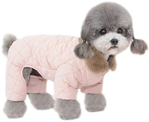 Winter Hundemantel für kleine mittelgroße Hunde - Warme 4-Bein-Pulloverjacke, dickes weiches winddichtes Sweatshirt für Welpen und kleine Hunde von Generisch