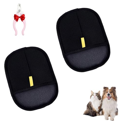 Yomi Tierhaarentferner, statische Entfernungshandschuhe für Tierhaare, einfache Tierhaarentferner-Handschuh für Zuhause und Kleidung (2 Stück) von Generisch