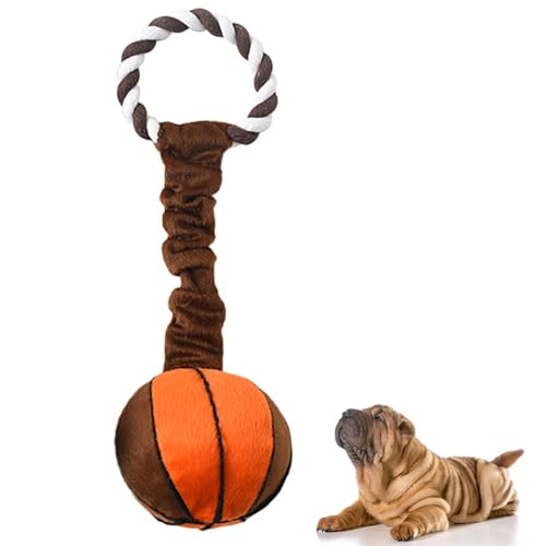 Zahnspielzeug für Welpen, interaktives Zahnen, Basketball, Fußball, lustiges Ballspielzeug für kleine bis große Hunde von Generisch