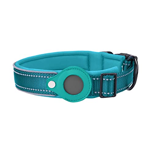 Zeckenband FüR Katzen Airtag Tracking Cover für Hundepositionierungs-Trainingshalsband Nylon-Haustierhalsband Hundehalsband Schwarz (A, S) von Generisch