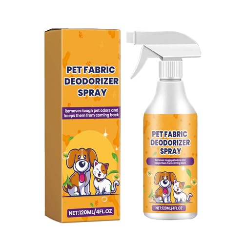 ZmH657 Geruchs- und Geruchsvernichter für Haustiere, für Zuhause, natürliches Silberionen, für Katzen, Hunde, für Teppichmöbel, 120 ml, Orange, Einheitsgröße von Generisch