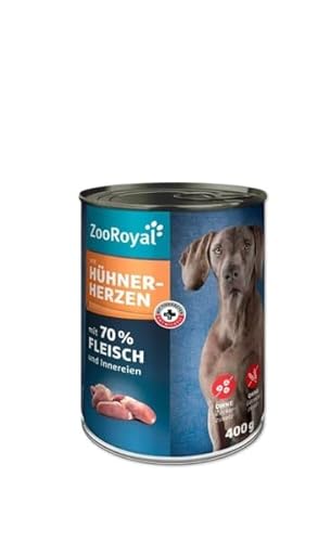 ZooRoyal Hunde-Nassfutter mit Hühnerherzen 6x400g futtermittel hundennahrung Multipack hundenfutter ZooRoyal Hunde-Nassfutter mit Hühnerherzen 6x400g futtermittel hundennahrung Multipack hundenfutter von Generisch