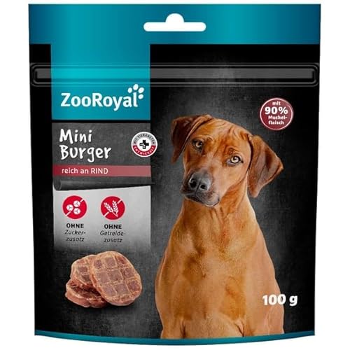 ZooRoyal Mini Burger reich an Rind 4x100g hundensnack trockenfutter futtermittel multipack von Generisch