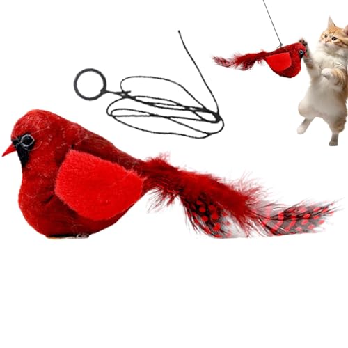 Zwitscherndes Vogelspielzeug für Katzen, zwitscherndes Vogelspielzeug für Katzen - Simulation Katzen-Vogel-Spielzeug | Tragbares Simulationsvogelspielzeug, interaktives Haustier-Kauspielzeug für Hausk Zwitscherndes Vogelspielzeug für Katzen, zwitscherndes Vogelspielzeug für Katzen - Simulation Katzen-Vogel-Spielzeug | Tragbares Simulationsvogelspielzeug, interaktives Haustier-Kauspielzeug für Hausk von Generisch