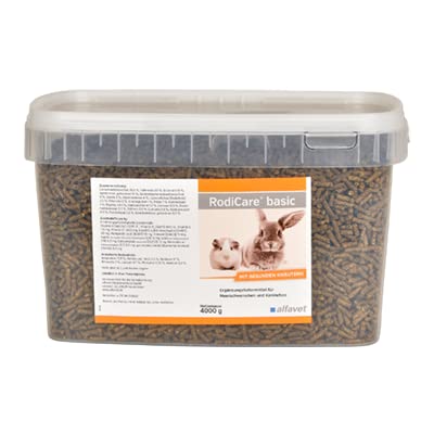 alfavet Rodi Care Basic | 4kg | Ergänzungsfuttermittel für Meerschweinchen & Kaninchen | Kräuterpelltes die dabei helfen können den Appetit und die Verdauungstätigkeit anzuregen alfavet Rodi Care Basic | 4kg | Ergänzungsfuttermittel für Meerschweinchen & Kaninchen | Kräuterpelltes die dabei helfen können den Appetit und die Verdauungstätigkeit anzuregen von Alfavet