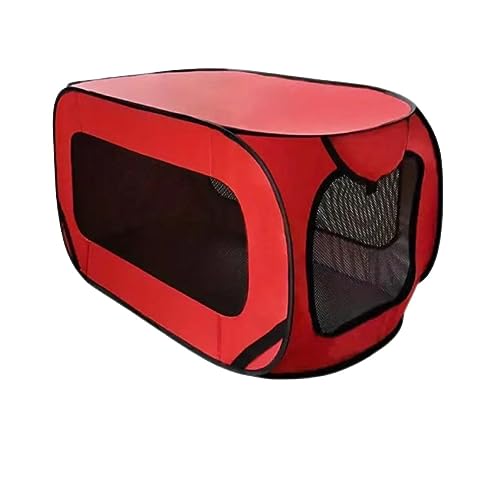 faltbar Hundebox für Auto Indoor und Outdoor (Rot) von Generisch
