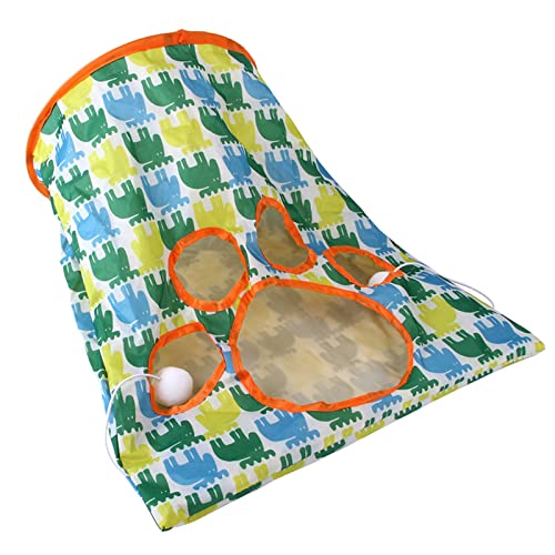 for Cat Tunnel Interactive Pet Tubes with Fun Crinkle Peep Hole for Small Medium for Cat D von Generisch