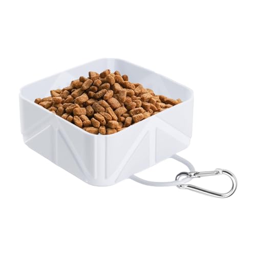 Hundeschüssel | Klappbarer Welpentränker,500ml Transportierbarer Napf Für Hunde Katzen Kaninchen Boot Auto Outdoor Aktivitäten Wandern Camping Reisen von Genikeer
