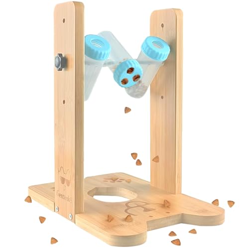 Hundespielzeug aus Holz, interaktives Hundespielzeug für Langeweile, Hundeanreicherungsspielzeug für große Hunde, geistig stimulierendes Spielzeug für Hunde, langsames Füttern, Leckerli-Dosierung von Gentledog