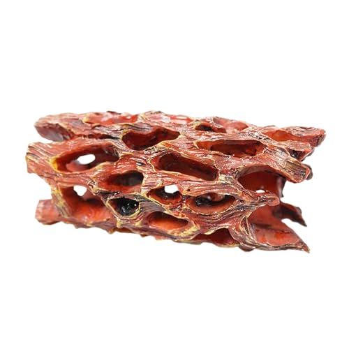 Geonoy Garnelenversteck, Betta Tank Ornament – Naturharz Garnelenzucht Häute für Aquarium, Betta Ruhtunnel Aquarium Dekorationen von Geonoy