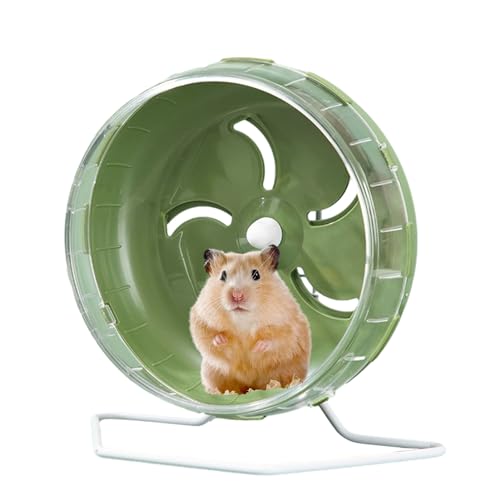 Geonoy Hamsterrad, leises Hamsterrad, Hamster-Laufrad, Hamster-Übungsrad, Verstellbarer Ständer, leises Hamsterrad für Hamster, Rennmäuse, Mäuse, kleine Tiere von Geonoy