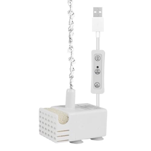 Geonoy Katzenwasserbrunnenpumpe – Mini-Tauchpumpe, energiesparendes Wasserzirkulationssystem, geräuschlos für kleine Wasserlandschaften, Haustierbrunnen Geonoy Katzenwasserbrunnenpumpe – Mini-Tauchpumpe, energiesparendes Wasserzirkulationssystem, geräuschlos für kleine Wasserlandschaften, Haustierbrunnen von Geonoy