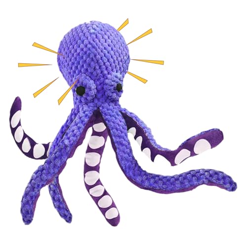 Geonoy Octopus Hundespielzeug – Plüschtiere für Hunde – Quietschender Klang, interaktives Zahnspiel für Innenbereich, Hinterhof, Pool, Outdoor, , Spielzeit Geonoy Octopus Hundespielzeug – Plüschtiere für Hunde – Quietschender Klang, interaktives Zahnspiel für Innenbereich, Hinterhof, Pool, Outdoor, , Spielzeit von Geonoy