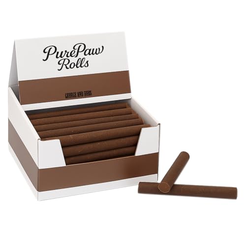 George & Bobs PurePaw Rolls Kaninchen 50Stk. 17cm/STK. Hundekausnack, Kaninchen, XXL Kaurolle, Getreidefrei, Naturbelassen, Für Mittelgroße & Große Hunde von George & Bobs