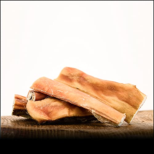 George & Bobs Rinderkopfhaut 5x1000g | 5000g – Aromatischer Naturkausnack für Hunde – Schonend luftgetrocknet – Verschiedene Größen für mittellangen Kauspaß von George & Bobs