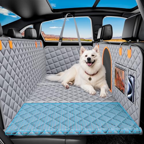 Auto-Rücksitzverlängerung für Hunde, harte Unterseite, starke Unterstützung, wasserdicht, kratzfest, rutschfest, für Autos, SUVs und LKWs Auto-Rücksitzverlängerung für Hunde, harte Unterseite, starke Unterstützung, wasserdicht, kratzfest, rutschfest, für Autos, SUVs und LKWs von Geotick