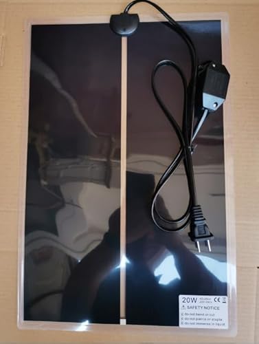 Geoyien Heizmatte Terrarium, Terrarium heizmatte 15 X 14CM, Reptilien Heizmatte, wasserdicht feuchtigkeitsbeständig, einstellbare Temperatur (0-35 Grad) Europäischer Stecker (5W, 220V-240V) (42x28CM) von Geoyien