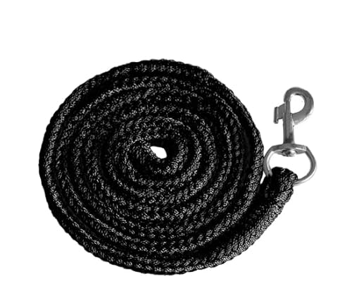 Führstrick Basic schwarz mit Karabinerhaken - ideal für Holzpferd von German Riding