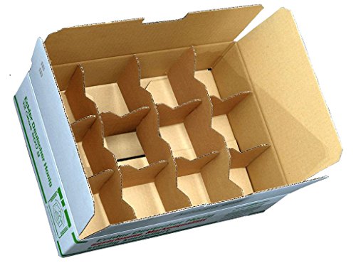Germerott Bienentechnik 5 x DIB Leerkarton mit Gefache für Deutsche Imkerbund Glas 500g von Germerott Bienentechnik