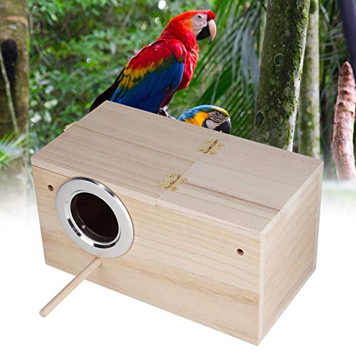 Germerse Pet Bird Breeding Box, Zuchtbox, mit Standqualität Holz für Wellensittiche Nymphensittich Papageien Andere Vögel Psittacula Agapornis(Left Opening) von Germerse