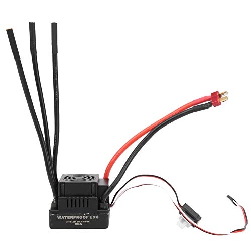 Germerse Kunststoff RC Brushless ESC, Brushless ESC, langlebig für RC-Fahrzeuge 1/8 RC Car(T Plug) von Germerse