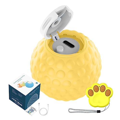 Geruwam Interaktiver Katzenball, 5,1 cm großer Katzenball-Sound, verschleißfest und wiederaufladbar, Haustier-Spielzeug-Ball mit Duell-LED-Modi, 50 dB ferngesteuertes Kätzchen-Soundball-Spielzeug für Geruwam Interaktiver Katzenball, 5,1 cm großer Katzenball-Sound, verschleißfest und wiederaufladbar, Haustier-Spielzeug-Ball mit Duell-LED-Modi, 50 dB ferngesteuertes Kätzchen-Soundball-Spielzeug für von Geruwam