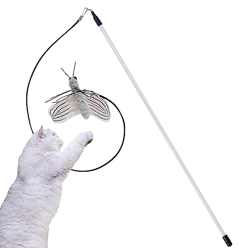 Geruwam Katzenspielzeug für Hauskatzen, Katzenspielzeug Zauberstab Jagdspielzeug Ersatz-Teaser mit Glöckchen-Nachfüllungen, Lustiges Katzenspielzeug, Katzenstab, Spielzeug, Katzenspielzeug Geruwam Katzenspielzeug für Hauskatzen, Katzenspielzeug Zauberstab Jagdspielzeug Ersatz-Teaser mit Glöckchen-Nachfüllungen, Lustiges Katzenspielzeug, Katzenstab, Spielzeug, Katzenspielzeug von Geruwam