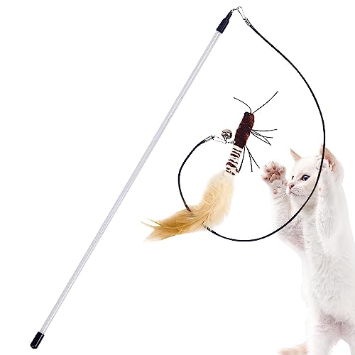 Geruwam Katzenspielzeug für Hauskatzen,Interaktives Katzen-Stickspielzeug, Kätzchenspielzeug mit Glöckchen-Nachfüllungen | Lustiges Katzenspielzeug, Katzenstab, Spielzeug, Katzenspielzeug Geruwam Katzenspielzeug für Hauskatzen,Interaktives Katzen-Stickspielzeug, Kätzchenspielzeug mit Glöckchen-Nachfüllungen | Lustiges Katzenspielzeug, Katzenstab, Spielzeug, Katzenspielzeug von Geruwam