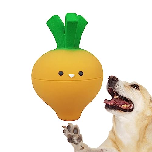 Geruwam Quietschspielzeug für kleine Hunde - Gemüse-Kauspielzeug für Welpen - Latex-Haustierspielzeug, lustiges, farbenfrohes, interaktives Spiel für kleine, mittelgroße und große Hunde, Katzen von Geruwam